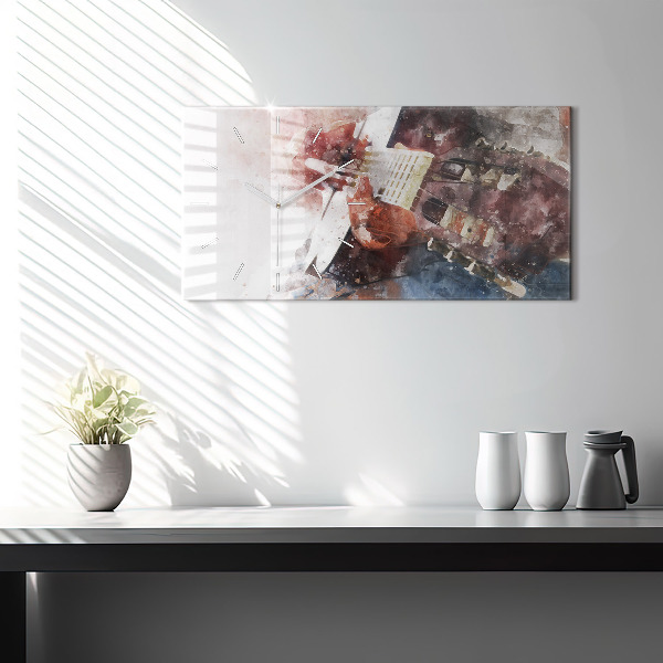 Orologio rettangolare Visualizzazione della chitarra