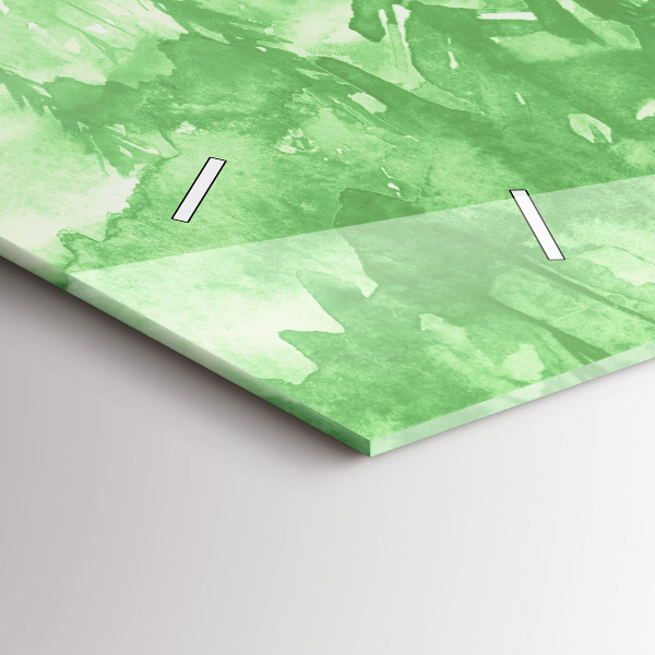 Orologio rettangolare Dipingere la foresta verde