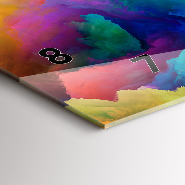 Orologio rettangolare Texture frattale