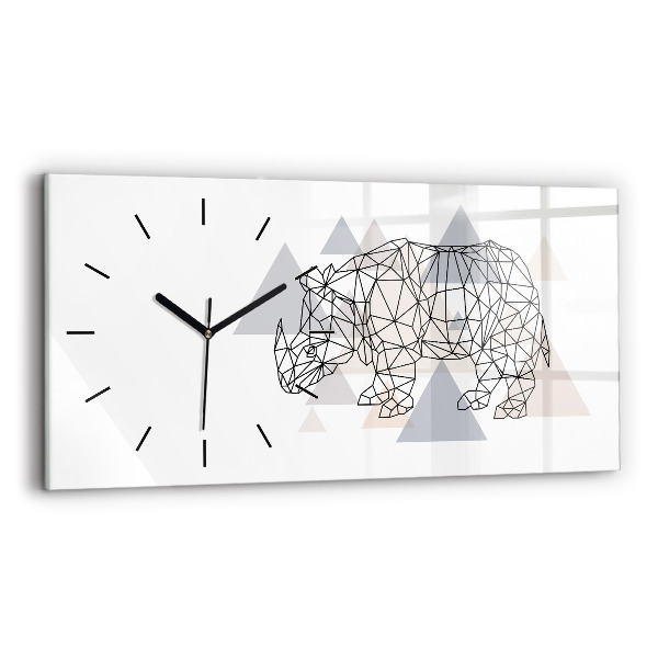 Orologio rettangolare Modello geometrico