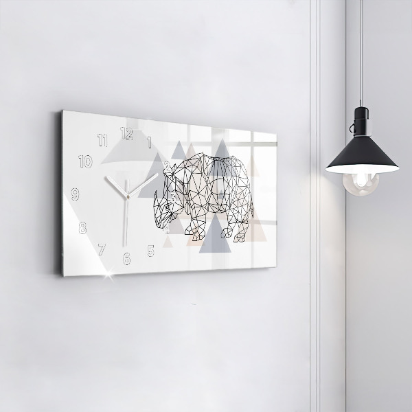 Orologio rettangolare Modello geometrico