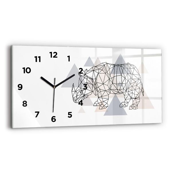 Orologio rettangolare Modello geometrico