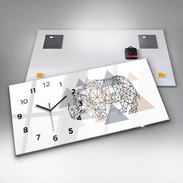 Orologio rettangolare Modello geometrico