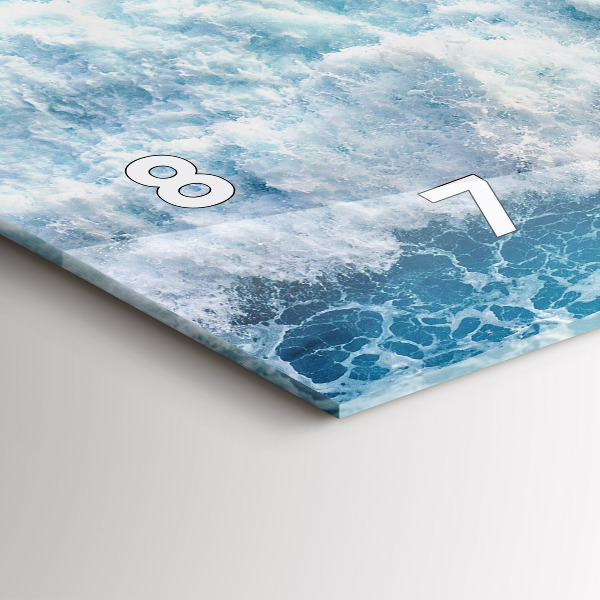 Orologio rettangolare Onde dell'oceano