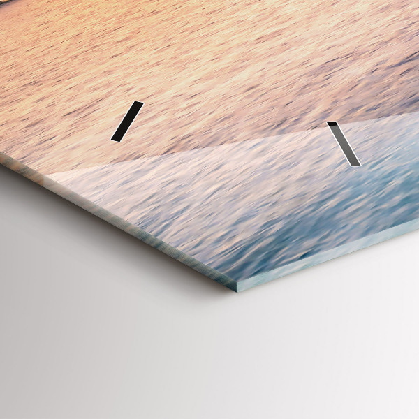 Orologio rettangolare Tramonto Maldive