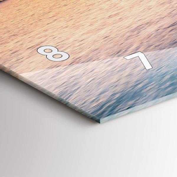 Orologio rettangolare Tramonto Maldive