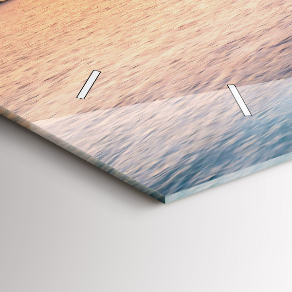 Orologio rettangolare Tramonto Maldive