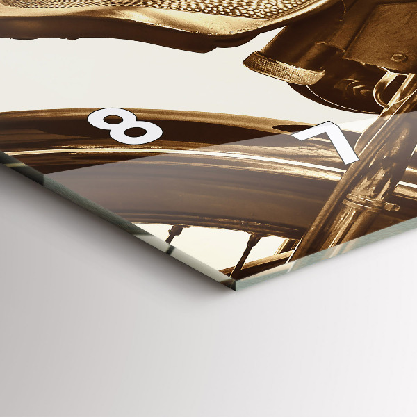 Orologio rettangolare Moto d'epoca seppia