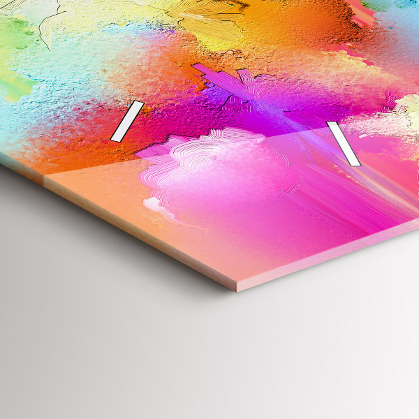 Orologio rettangolare Fiori astratti