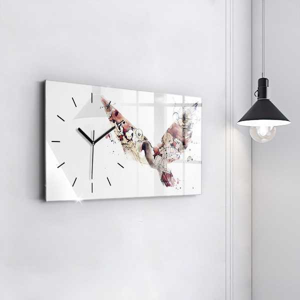 Orologio rettangolare Vista astratta