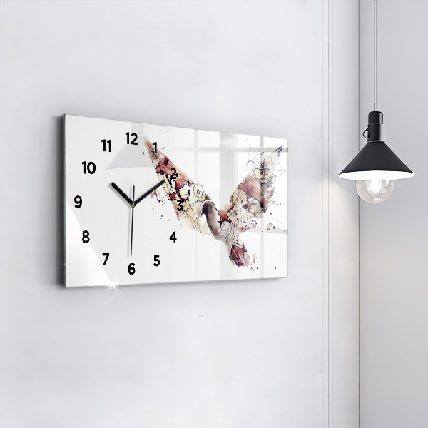 Orologio rettangolare Vista astratta
