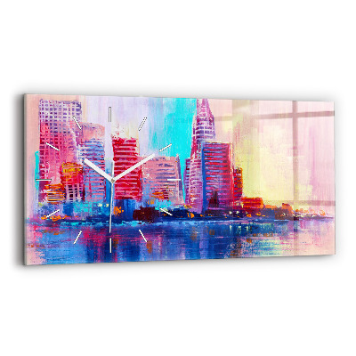 Orologio rettangolare Astrazione del grattacielo