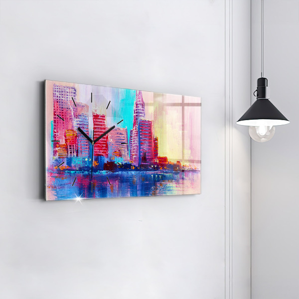 Orologio rettangolare Astrazione del grattacielo