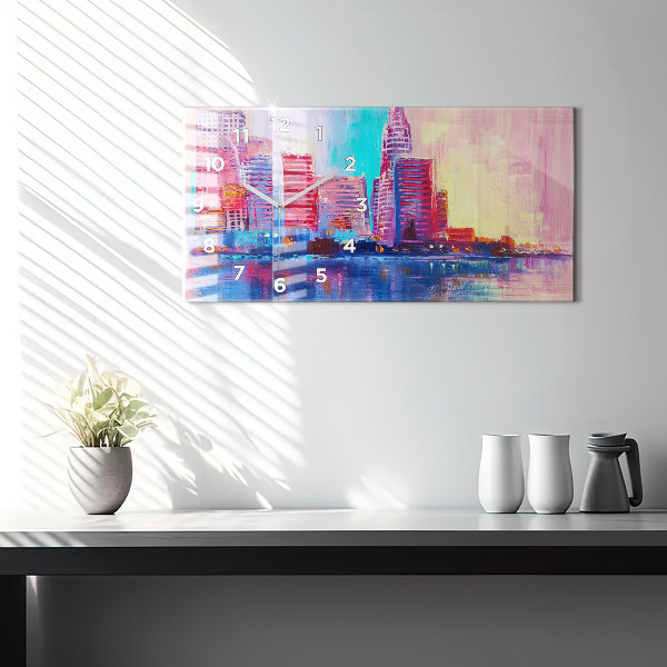 Orologio rettangolare Astrazione del grattacielo