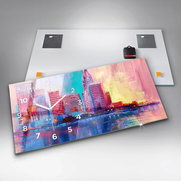 Orologio rettangolare Astrazione del grattacielo