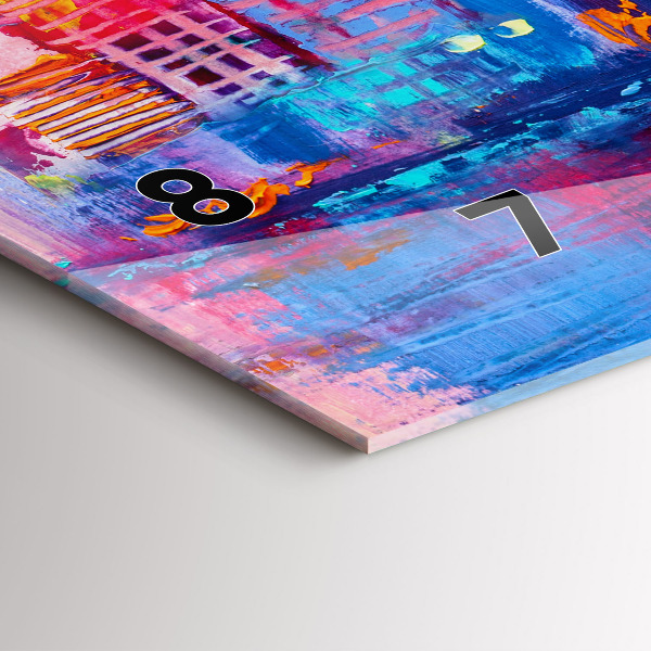 Orologio rettangolare Astrazione del grattacielo