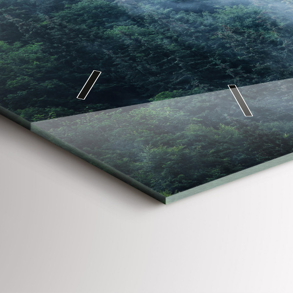 Orologi orizzontali Paesaggio montano nebbioso