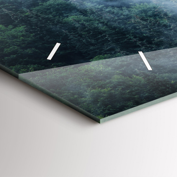 Orologi orizzontali Paesaggio montano nebbioso