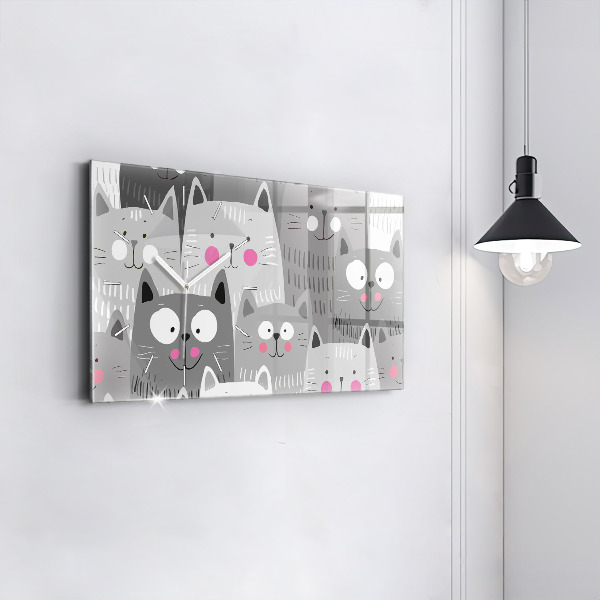 Orologi orizzontali Modello con gatti