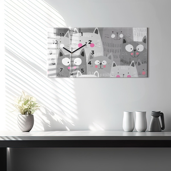 Orologi orizzontali Modello con gatti