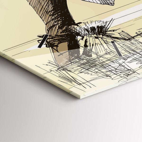 Orologio rettangolare Donna che raccoglie il riso