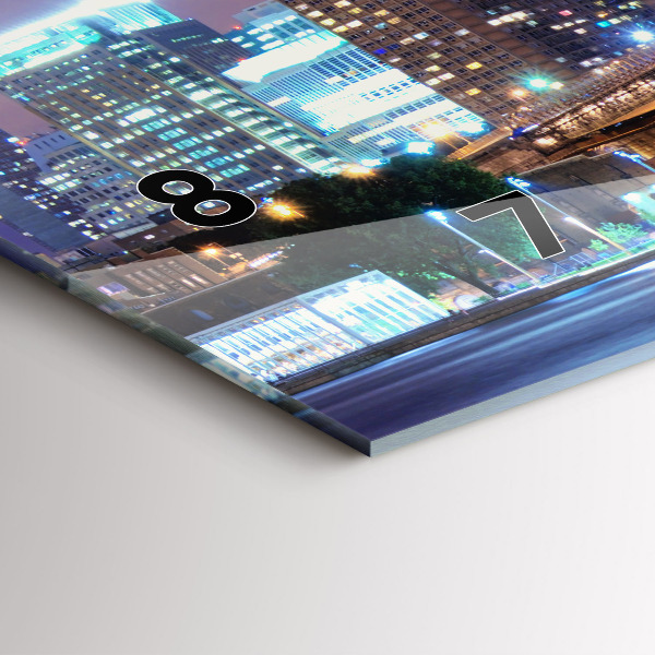 Orologio rettangolare Ponte di Brooklyn e East River