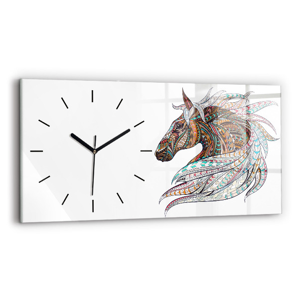 Orologi orizzontali Illustrazione di cavallo