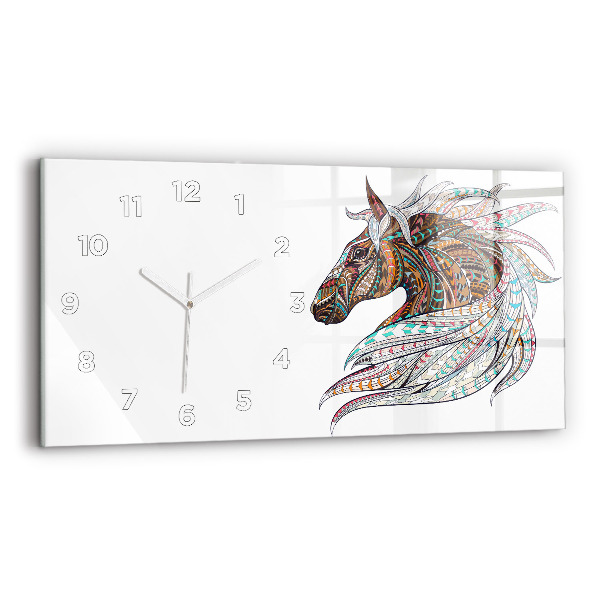Orologi orizzontali Illustrazione di cavallo