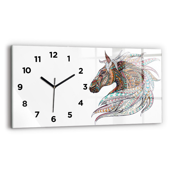 Orologi orizzontali Illustrazione di cavallo