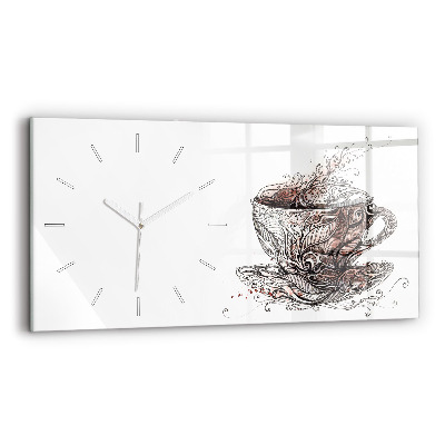 Orologio rettangolare Tazza di caffè