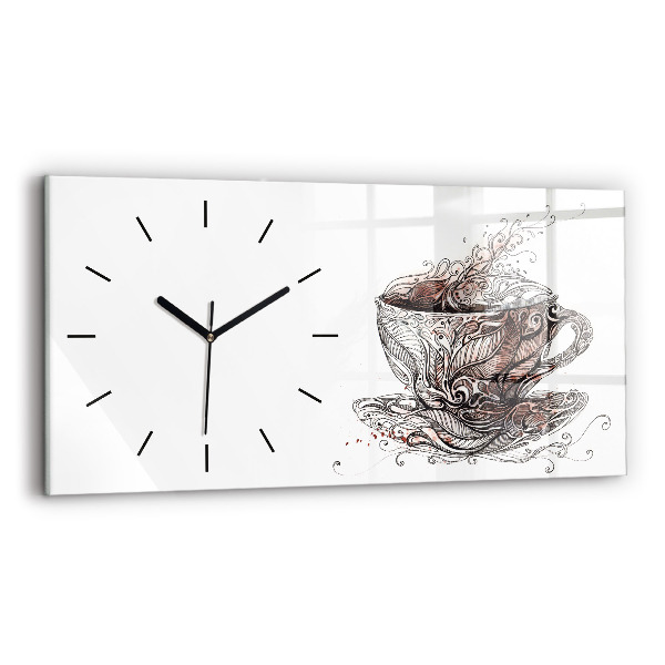 Orologio rettangolare Tazza di caffè