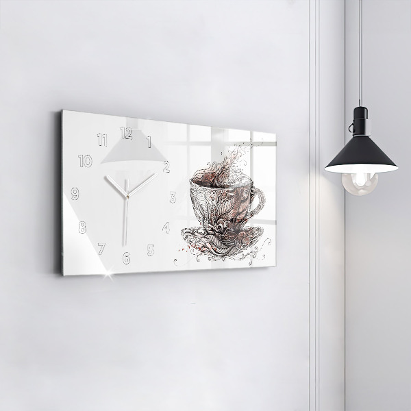 Orologio rettangolare Tazza di caffè