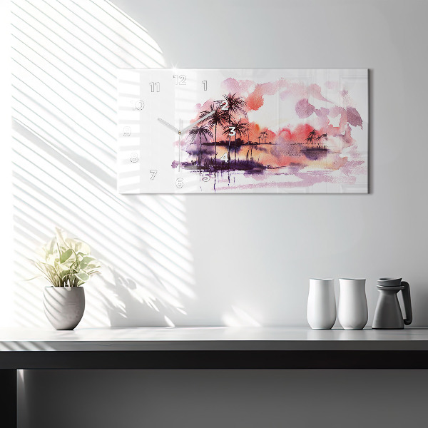 Orologio rettangolare Paesaggio tropicale
