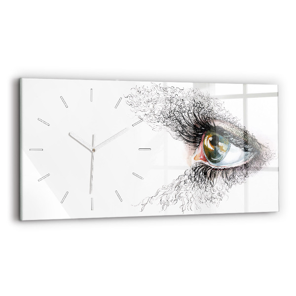 Orologio rettangolare Disegno di un occhio umano