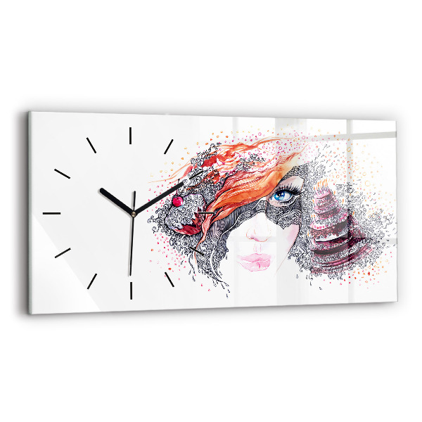 Orologio rettangolare Dolce donna con torta