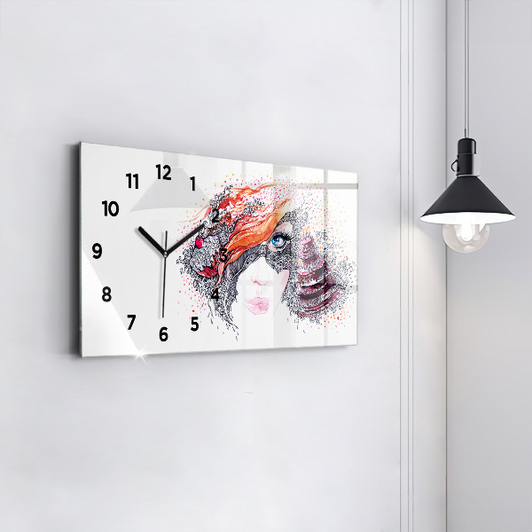 Orologio rettangolare Dolce donna con torta