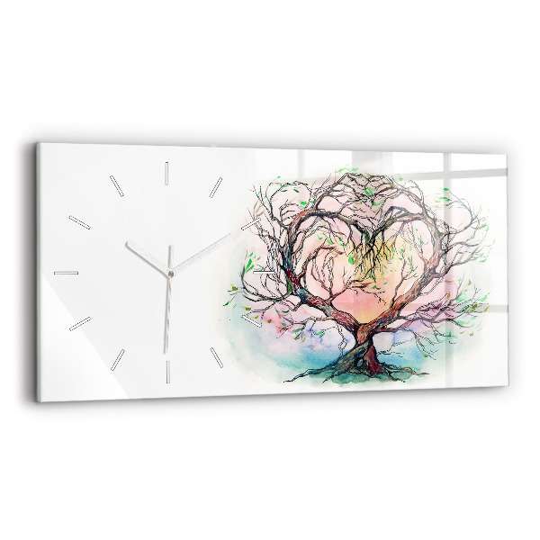 Orologio rettangolare L'albero è il cuore della natura