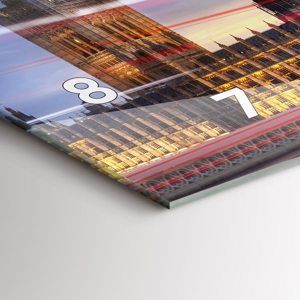 Orologio rettangolare Autobus rosso di Londra