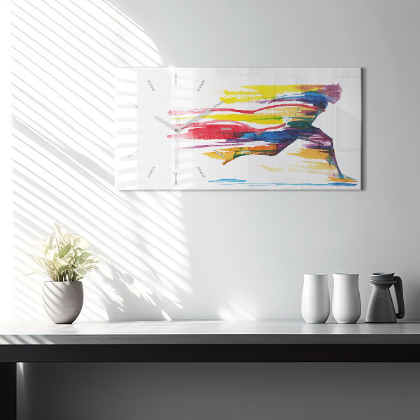 Orologio rettangolare Illustrazione del corridore