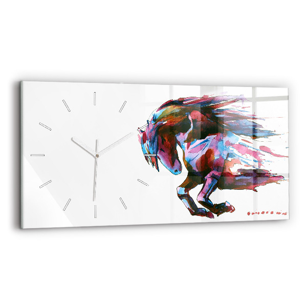 Orologio rettangolare Un cavallo in fuga