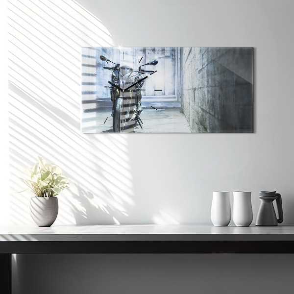 Orologio rettangolare Motocicletta nel vicolo