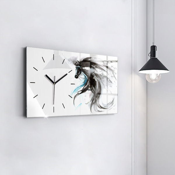 Orologio rettangolare Cavallo e donna astratti