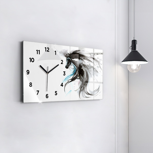 Orologio rettangolare Cavallo e donna astratti
