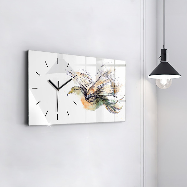 Orologio rettangolare Libro degli uccelli