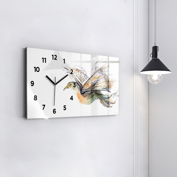 Orologio rettangolare Libro degli uccelli