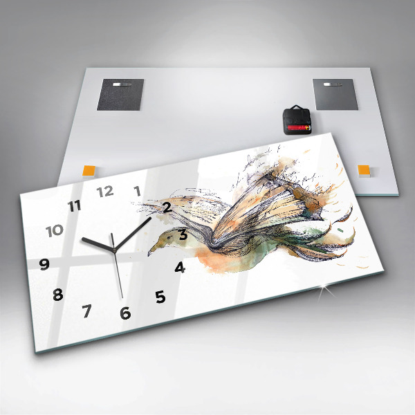 Orologio rettangolare Libro degli uccelli
