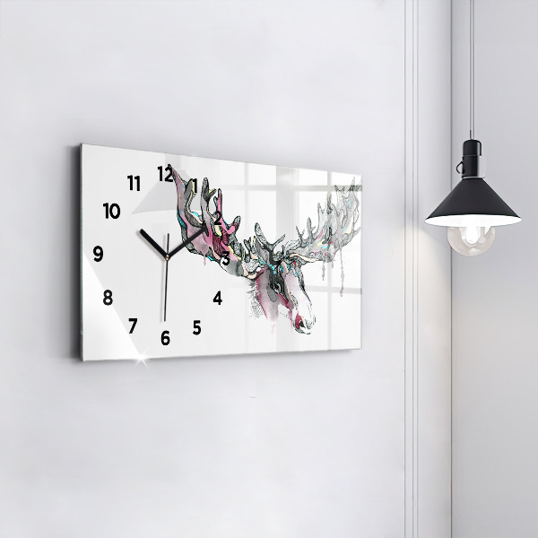 Orologio rettangolare Estratto di alce