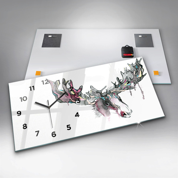 Orologio rettangolare Estratto di alce