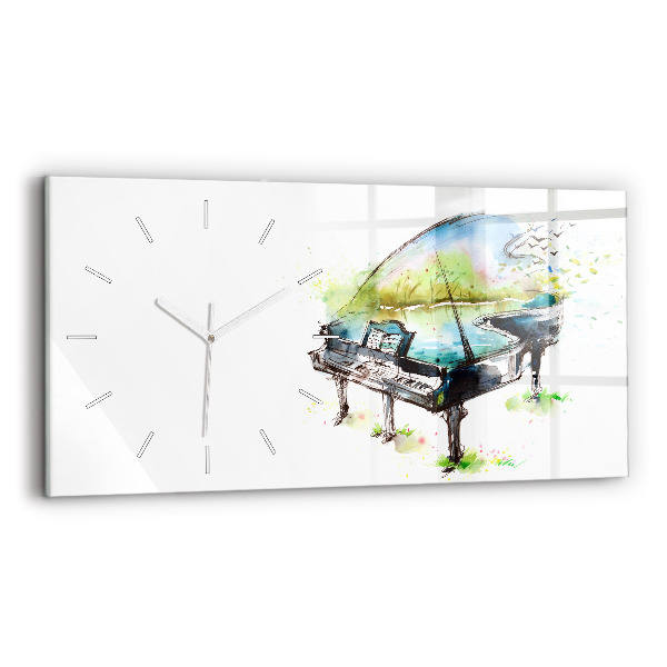 Orologio rettangolare Illustrazione 4 stagioni