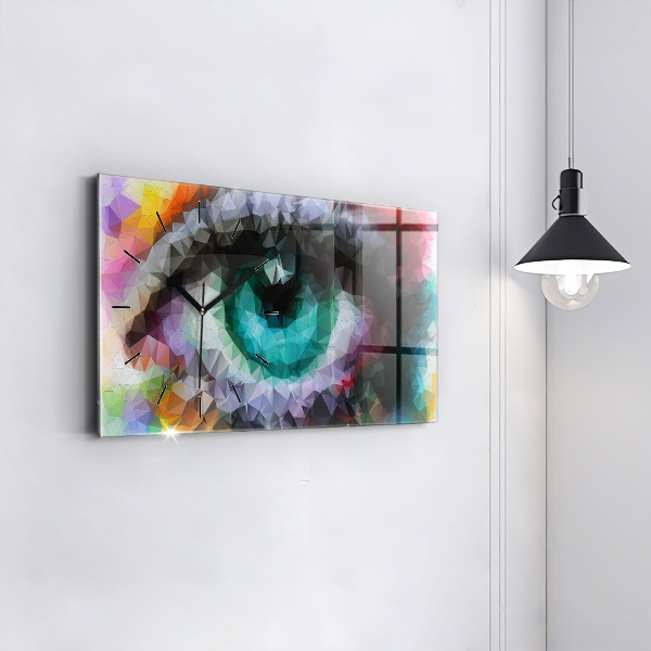 Orologio rettangolare Occhio umano colorato